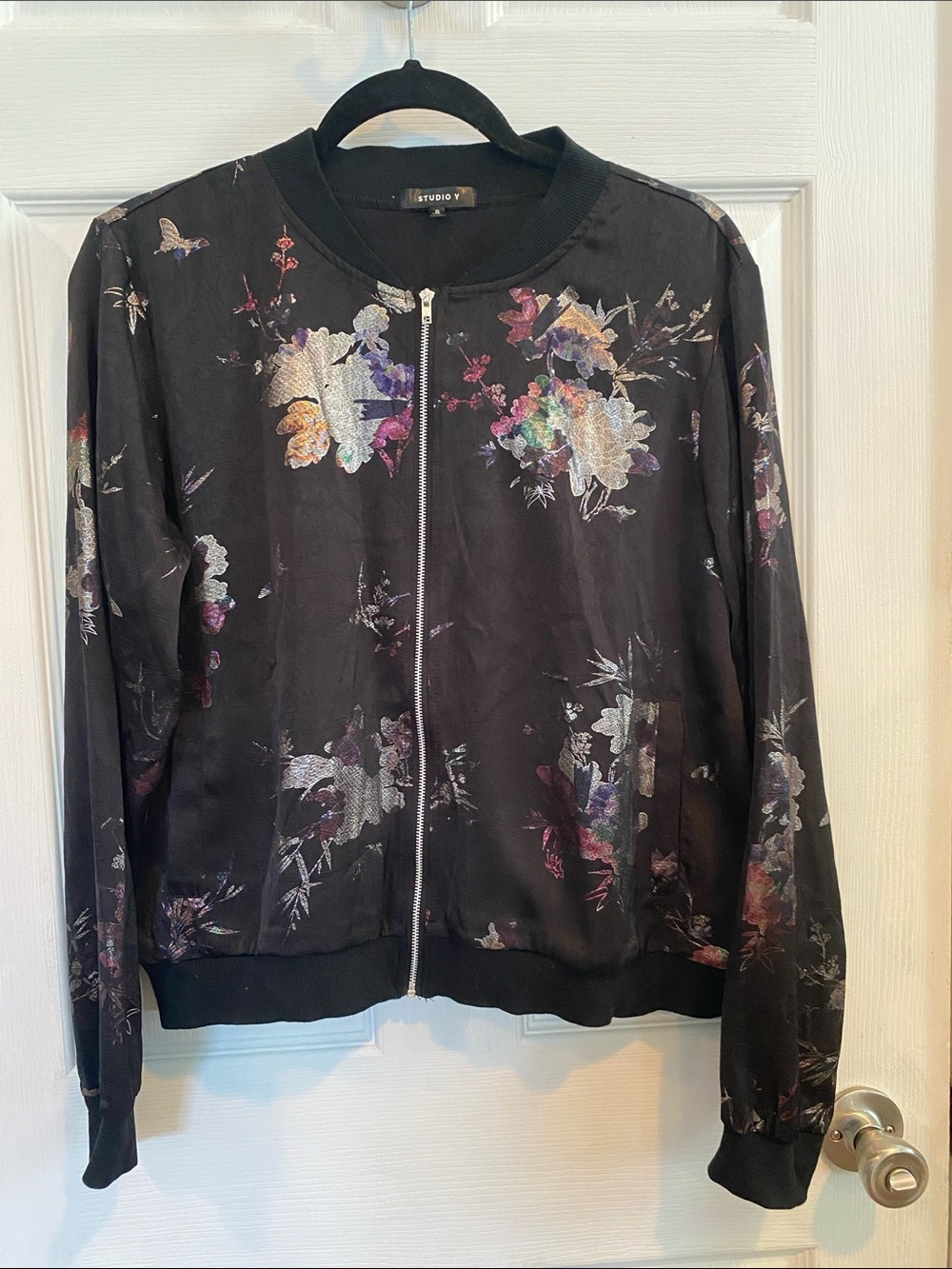 Black and Multi Lightweight Jacket